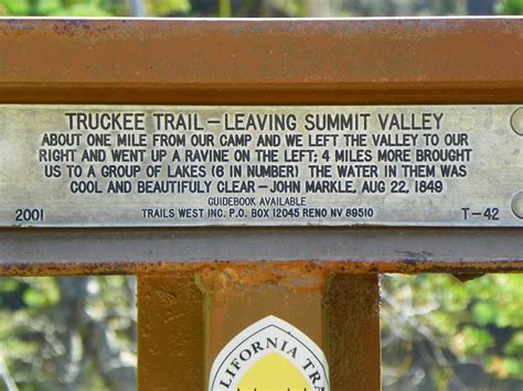 Armchair Hiker San Diego Picture Tour Of Emigrant Trail Donner Trail Truckee Route From