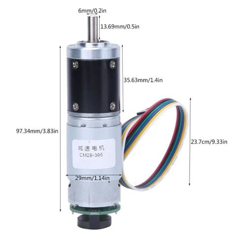 Vbestlife Moteur Engrenages Avec Encodeur Dc Gear Motor V W