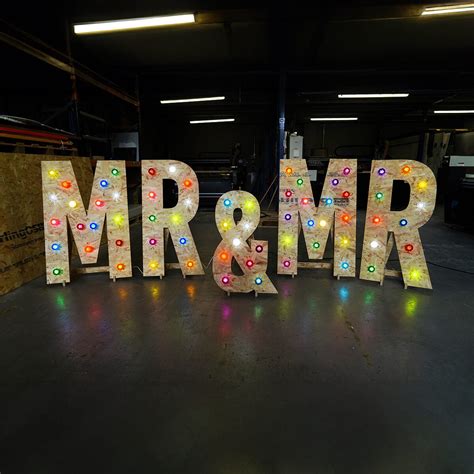 Freestanding Fairground Letters For Weddings And Events Customisable