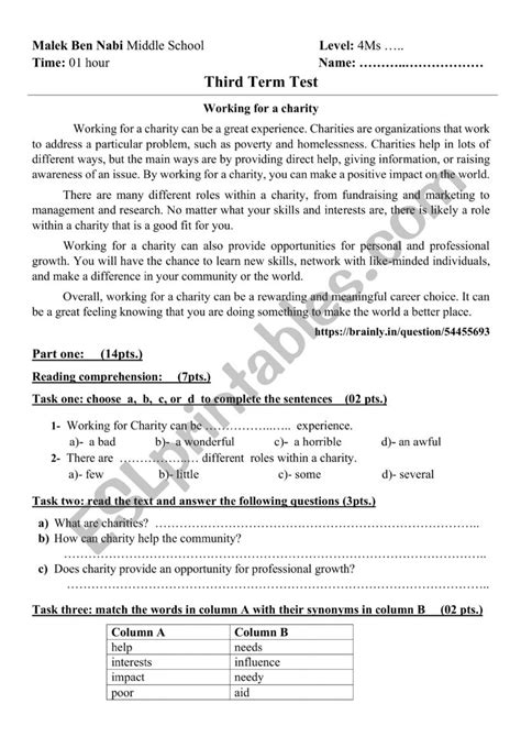 Charity Esl Worksheet By Samsamsam