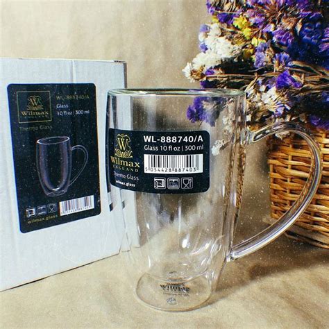 WILMAX ENGLAND Double Wall Thermo Glass Mug 300 ML Daraz Pk