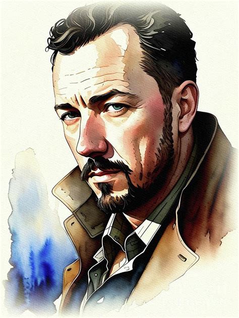 John Steinbeck Writer Painting By John Springfield Fine Art America