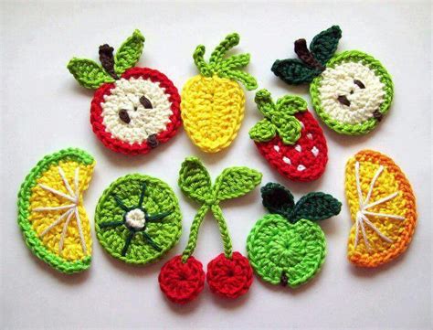 Mini Frutas Crochet Fruits En Crochet Confection Au Crochet Tricot