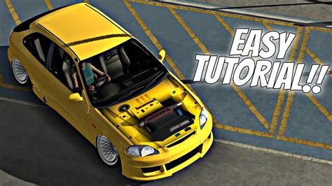 Honda Civic Ek9 Open Hood Tutorial Easy Tutorial Car Parking Multiplayer Youtube