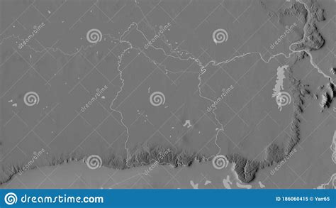 Si Sa Ket Thailand Outlined Grayscale Stock Illustration