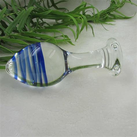 Crystal Glass Water Drop Shape Plug Prostate Sex Love Toys For Women Men Ice Feeling Hot Feel