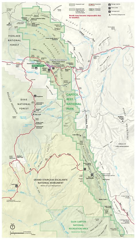 Capitol Reef Maps | NPMaps.com - just free maps, period.