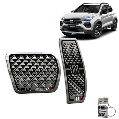 Pedaleiras em Aço Inox Fiat Pulse Audace 2023 2024 THREE PARTS