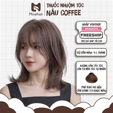 Top Nhuộm tóc màu nâu cafe Hot trend mùa thu