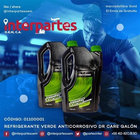 Interpartes OEM les ofrece el refrigerante para automóviles Dr Care