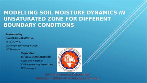 PDF Modelling Soil Moisture Dynamics In Unsaturated Zone For