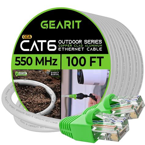 Cat Outdoor Ethernet Cable Feet Cca Copper Clad Waterproof