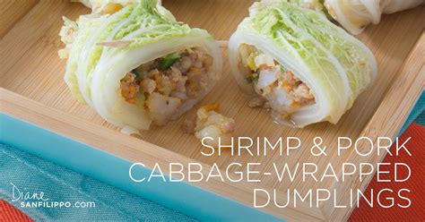 Paleo Shrimp Pork Cabbage Wrapped Dumplings Balanced Bites