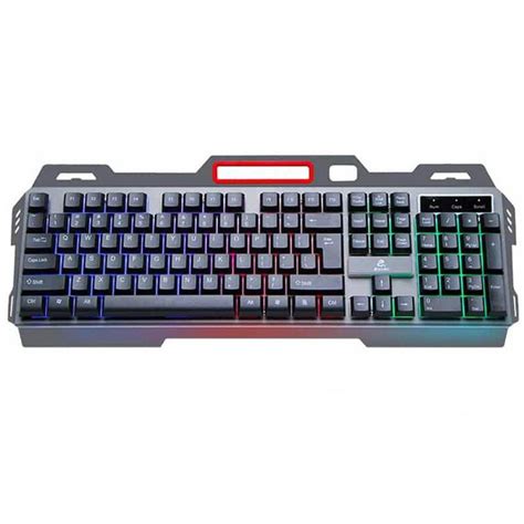 Игровая проводная клавиатура с подсветкой и мышкой JEQANG JK-968 Серый ...