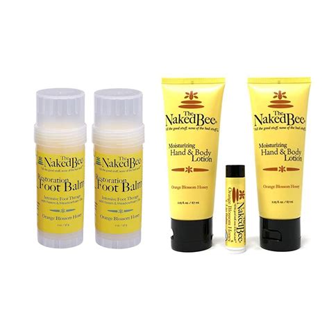 Amazon The Naked Bee Orange Blossom Honey Restoration Foot Balm 2 Oz 2 Pack Beauty
