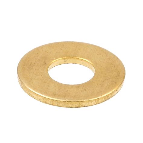 Prime Line 10 X 716 In Od Sae Solid Brass Flat Washers 100 Pack