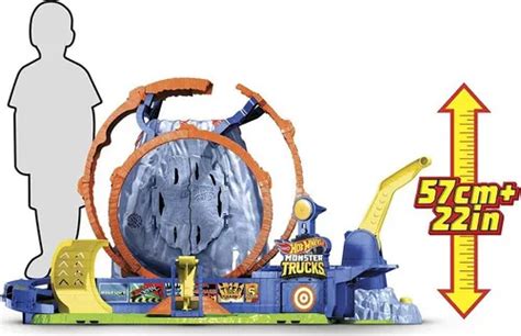 Ripley PISTA HOT WHEELS T REX VOLCAN ARENA MONSTER TRUCK GYL MATT COLOR NARANJA CLARO