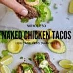 Naked Crispy Chicken Taco Whole Low Carb Grain Free
