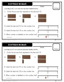 Math Exit Tickets Grade Strand B Numbers Ontario Curriculum