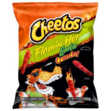 Save On Cheetos Crunchy Cheese Flavored Snacks Flamin Hot Limon Order