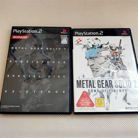 Ps2 2メタルギアソリッド Mgs メタルギアソリッド3 サブシスタンス 2本セット Metal Gear Solid