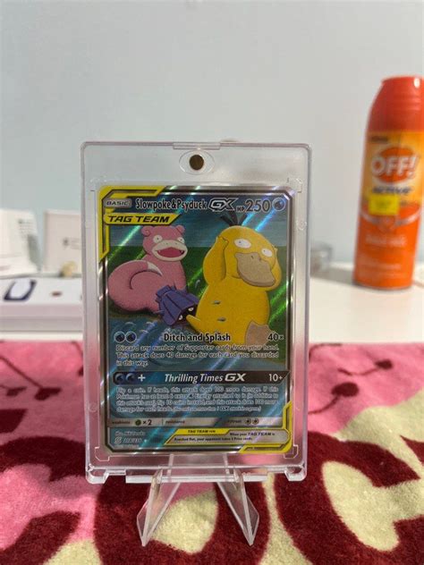 Pokemon Unified Minds Slowpoke Psyduck Gx Alternate Art Hobbies Toys