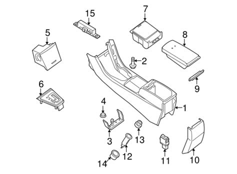 New Genuine Center Console Rear Cup Holder Oem For Nissan