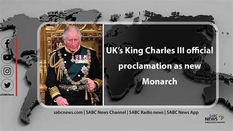 United Kingdom S King Charles III Official Proclamation As New Monarch