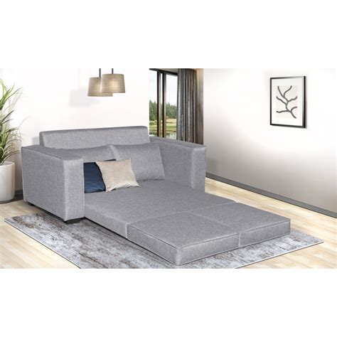 Dudley 2 Seater Sleeper Couch Light Grey Hifi Corporation