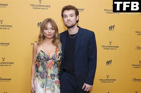 Natalie Alyn Lind Shows Off Her Sexy Tits At The Paramounts Yellowstone Season 5 Ny Premiere 30