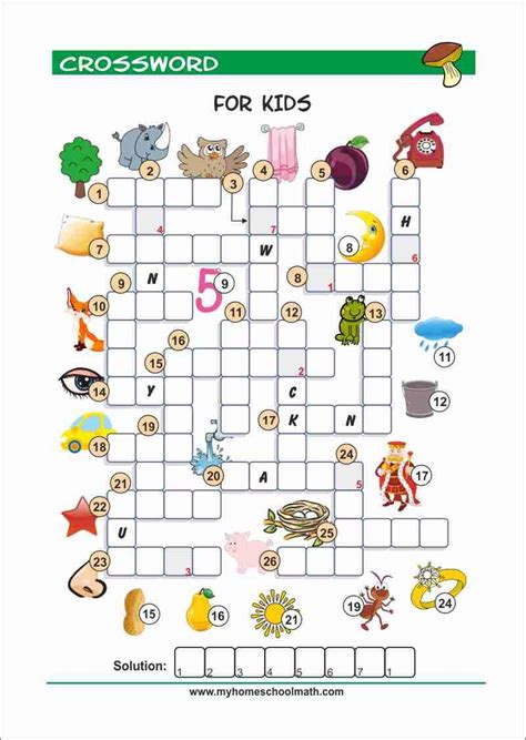 kids crossword puzzles printable prntblconcejomunicipaldechinugovco