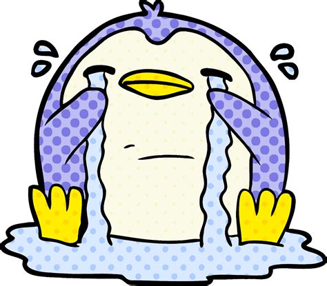 cartoon crying penguin 42324595 PNG