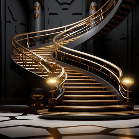 Premium Photo Stairs Generative Ai Illustration