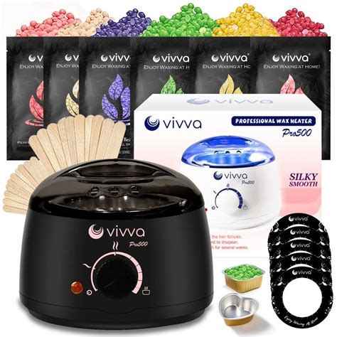 VIVVA Wax Warmer Heater Hard Wax Bean Hair Removal Waxing Machine Kit