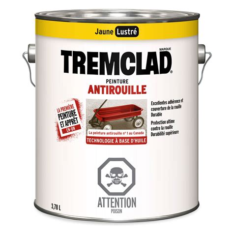 Peinture Antirouille Base Dhuile Tremclad Fini Lustr Jaune