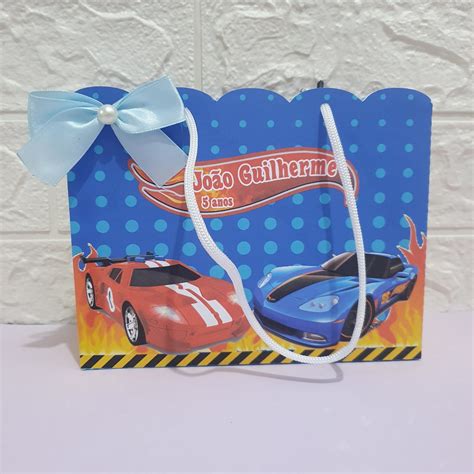 Lembrancinha Para Festa Sacolinha Tema Hot Wheels Elo
