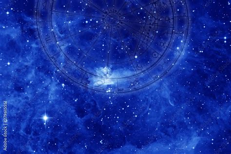 Astrology Background With Galaxy Universe Stars Zodiac And Horoscope