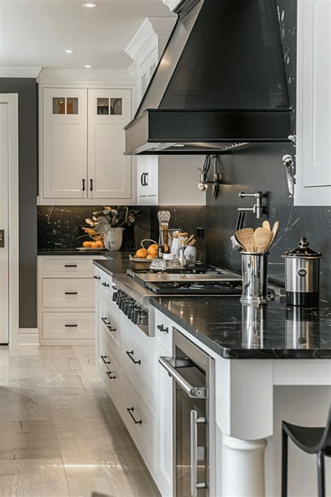 black  white modern kitchen ideas   high   contemporary