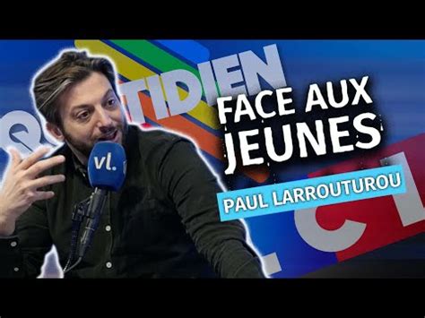 Cest quoi être journaliste politique avec Paul Larrouturou Face aux