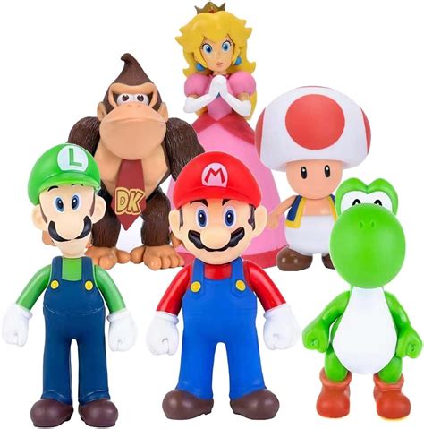 6pcs Set Mario Figures Toy Mario Luigi Figurines U2013 Yoshi