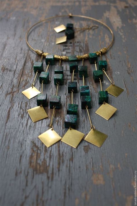 Bib Колье "Монисто" из хризоколлы в интернет-магазине на Ярмарке ...