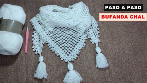 Cuello Chal Tejido En Crochet Punto Red Y Bordes Con Pico Bufanda Chal