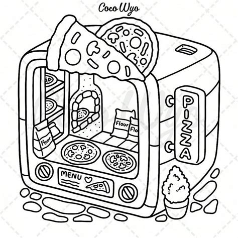 Nook Coloring Book With Super Cute Cozy Space Design For Relaxation