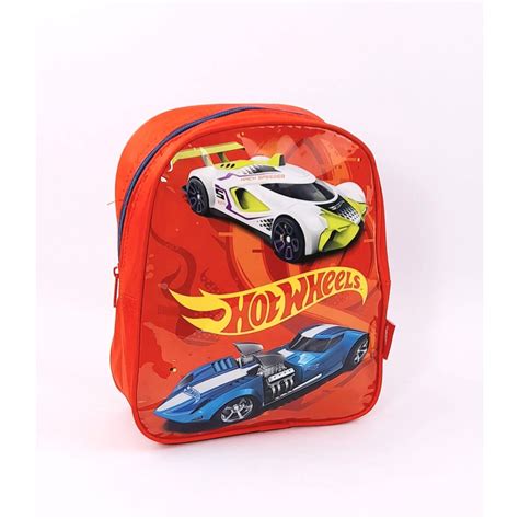 Mochila Pequena Hot Wheels Vermelha Luxcel Shopee Brasil