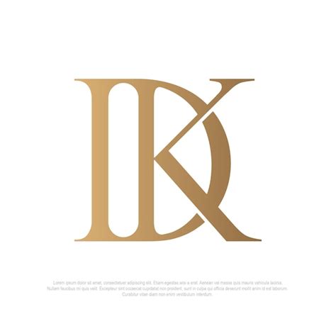 Premium Vector DK Monogram Logo