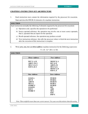 Tutorial 1 Introduction To Assembly Language Faculty Of Information