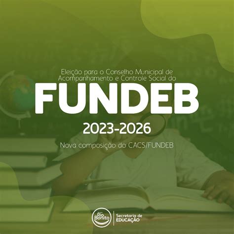 Educação divulga nova composição do CACS FUNDEB 2023 2026 riobonito