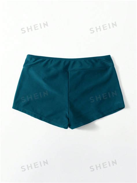 Shein Swim Costumi Da Bagno Donna Pantaloncini Bikini A Tinta Unita Per La Parte Inferiore Per