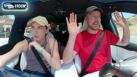 In a New Video MrBeast Showcases a Tesla Model X Driving Itself to His ...