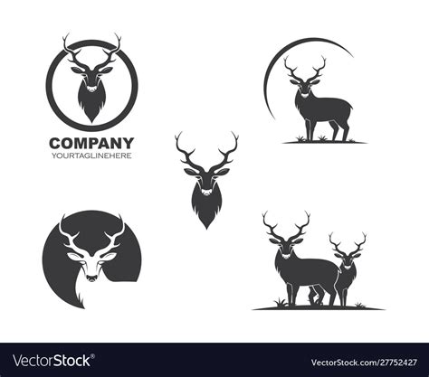 Deer logo Royalty Free Vector Image - VectorStock